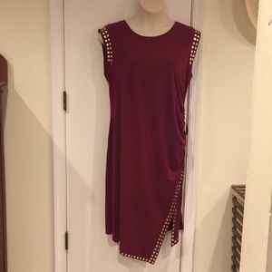 Sexy red wine dress